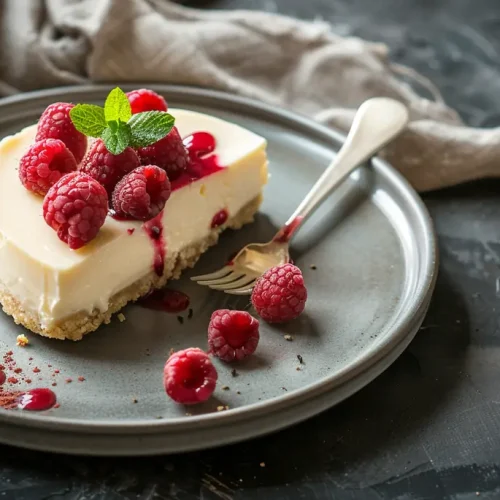 recette Cheesecake aux framboises